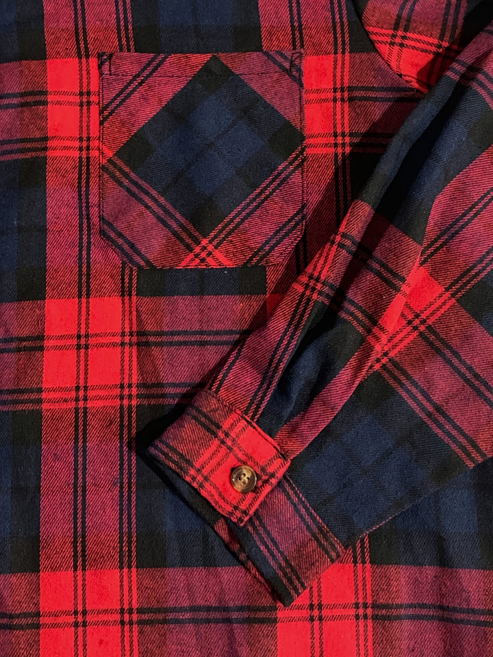 Foster | Rugged Plaid Hooded Shirt