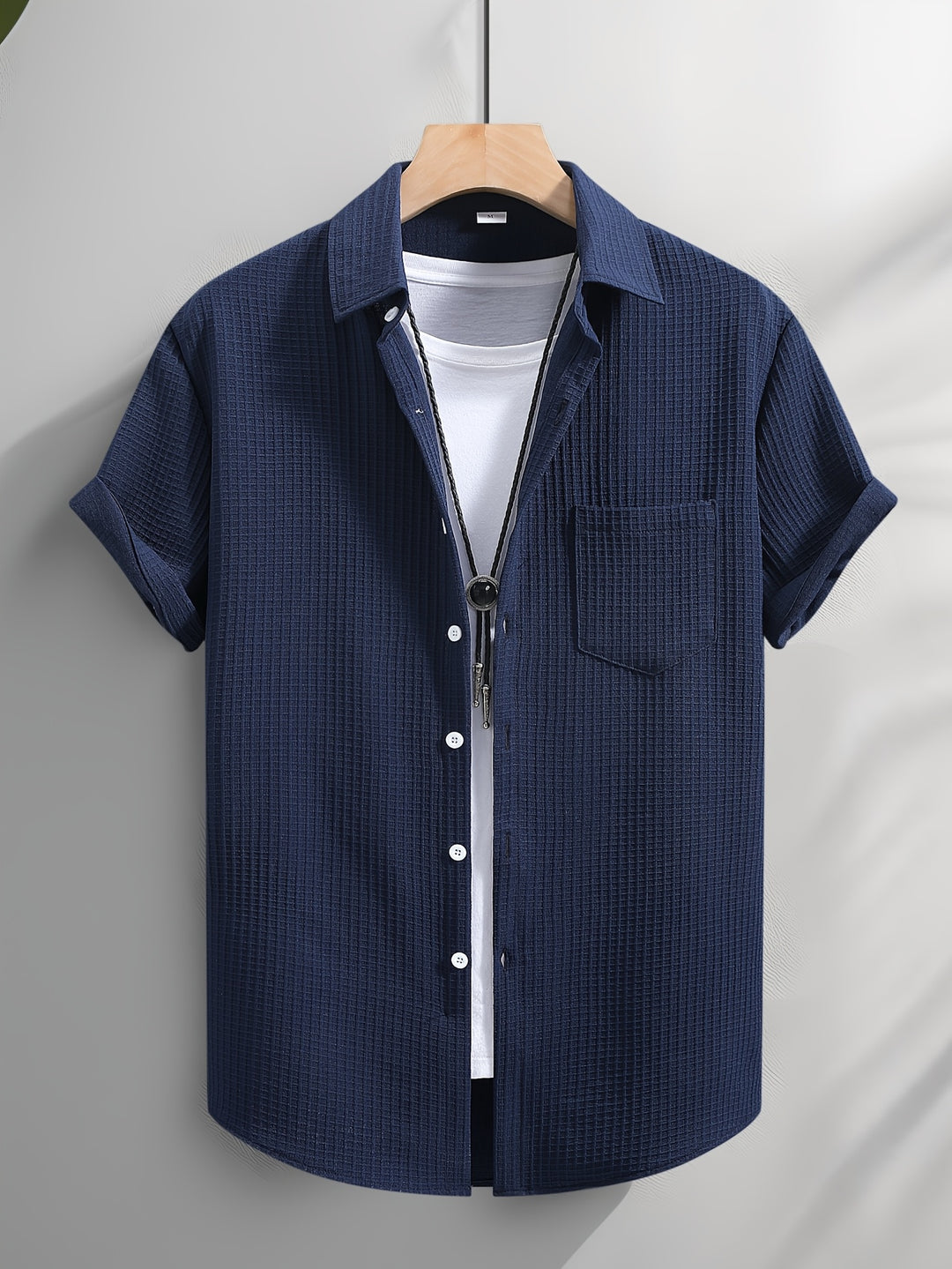 Silas | Men's Bubble Texture Short Sleeve Shirt