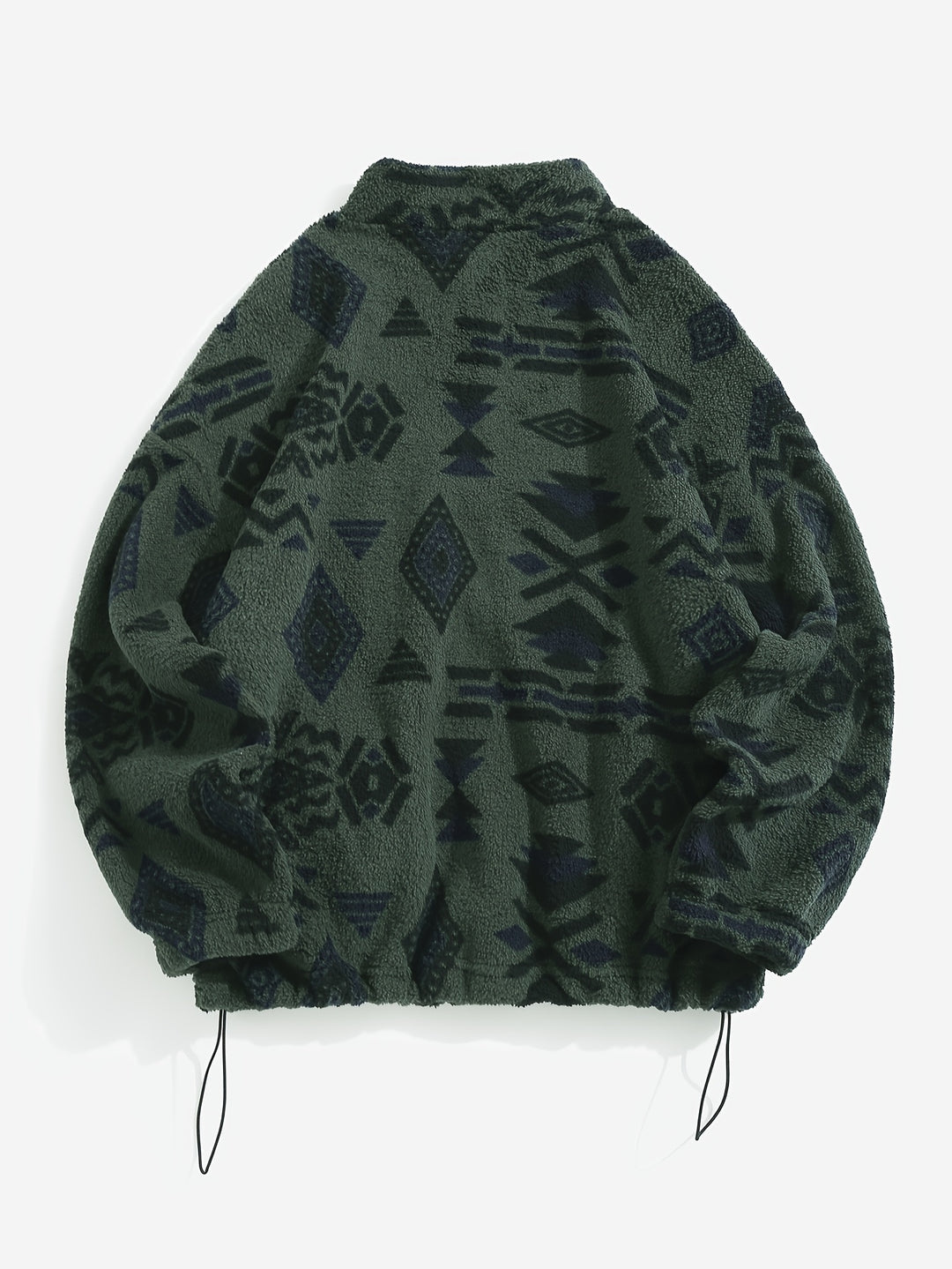 Juno | Patterned Plush Zip-Up Jacket