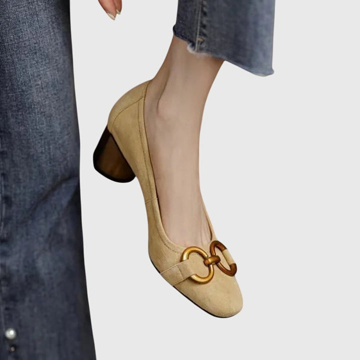 Margery | Refined Block-Heel Pumps