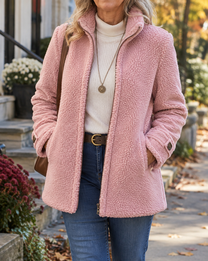 Teresa | Cozy Stand-Collar Zip Jacket