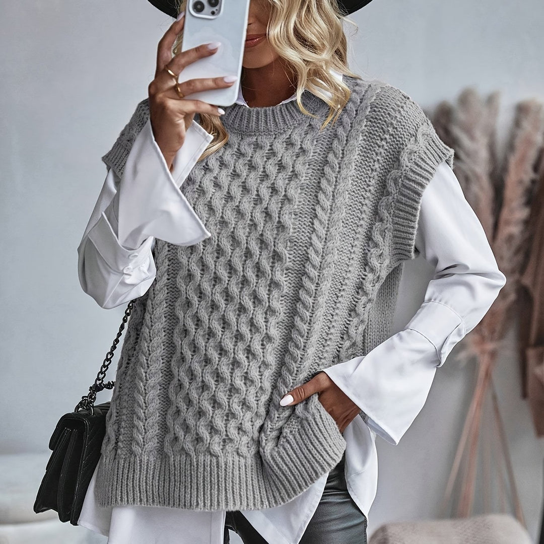 Greer | Cable-Knit Sweater Vest