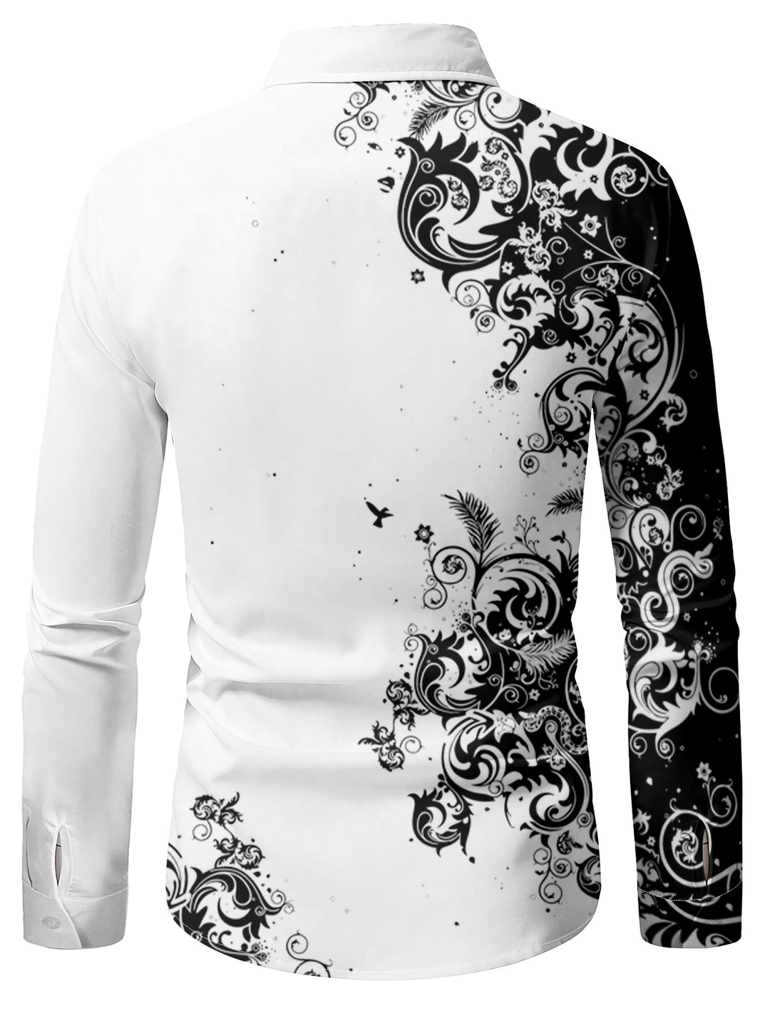 Walter | Men's Baroque Print Long Sleeve Shirt