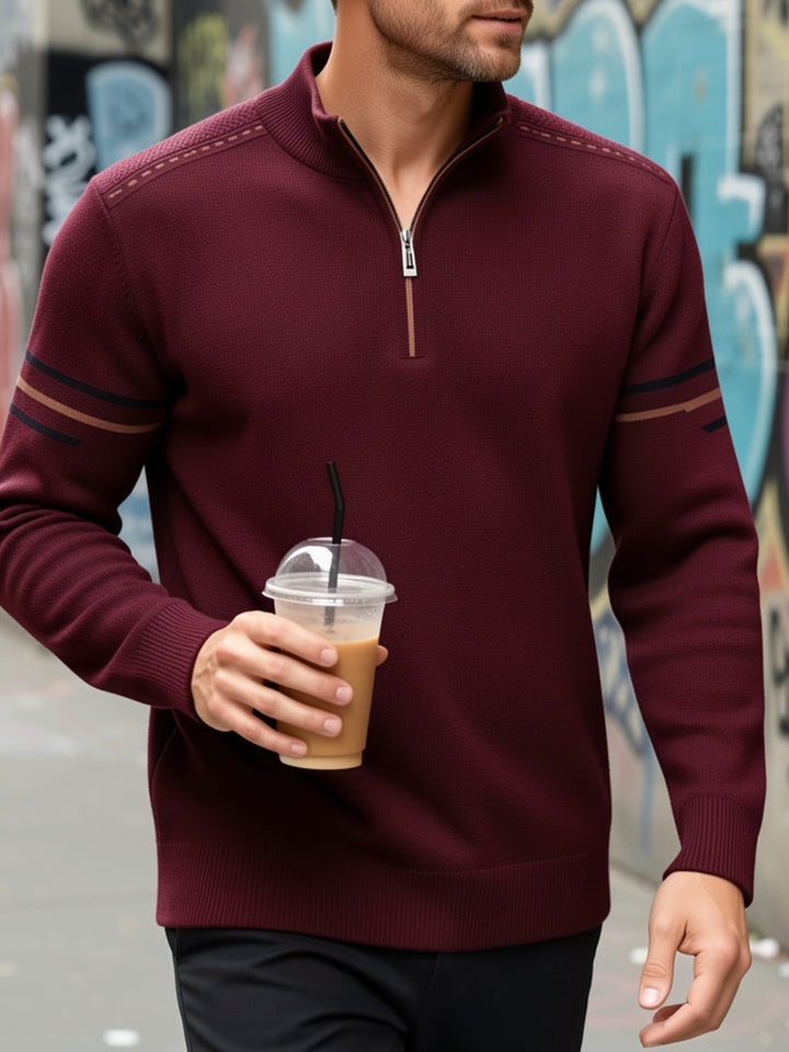 Ambrose | Zip-Neck Pullover Sweater