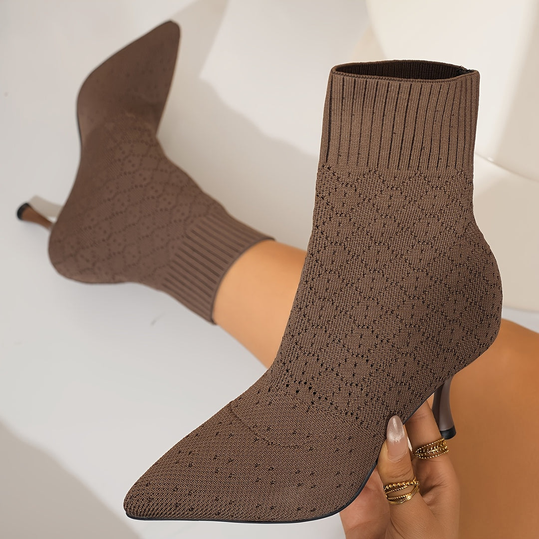 Celestine | Pointed-Toe Heeled Ankle Boots