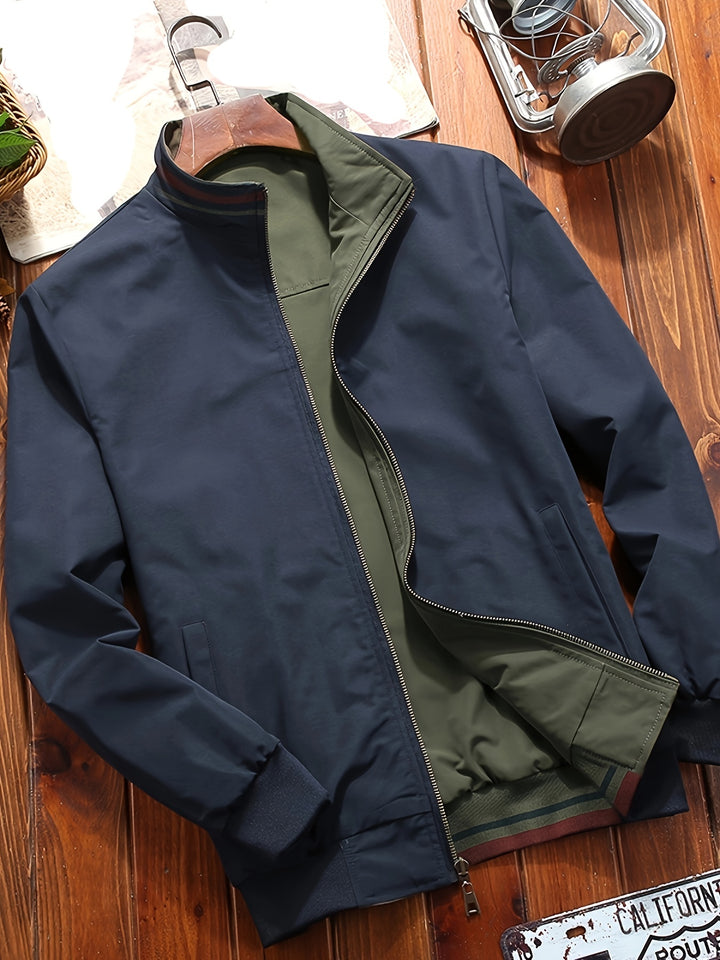 Conrad | Reversible Stand-Collar Bomber Jacket