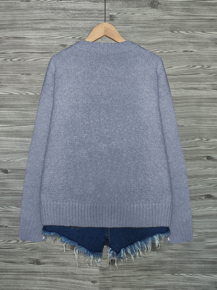 Lydia | Cozy Cat-Print Sweater