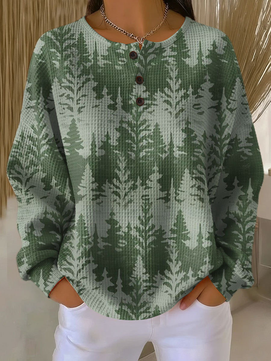 Delphine | Cozy Christmas Forest Pullover