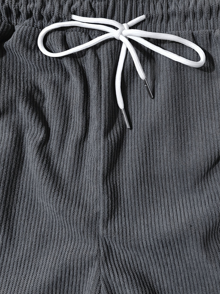 Tate | Men's Corduroy Cargo Drawstring Shorts