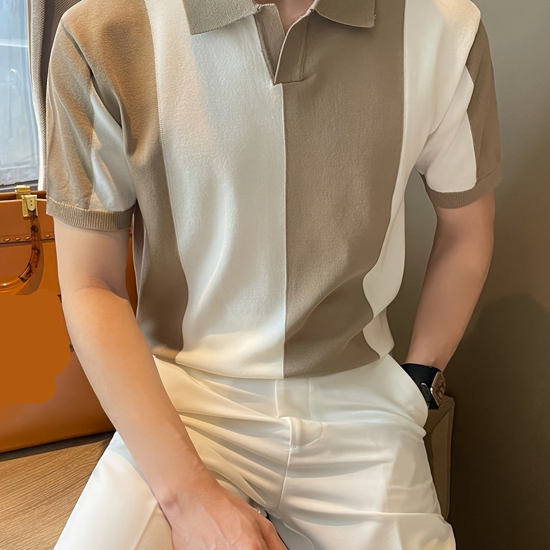 Brant | Men's Colour Block Striped Short Sleeve Shirt