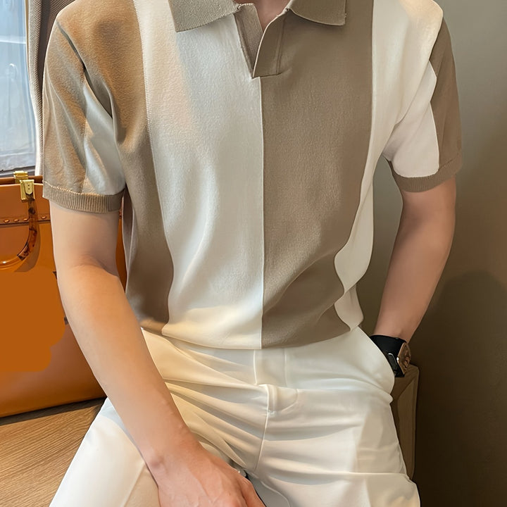 Brant | Men's Colour Block Striped Short Sleeve Shirt