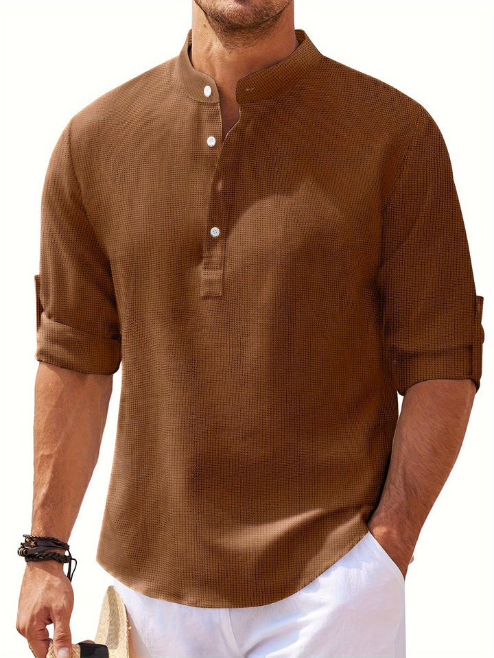 Winslow | Men's Stand-Collar Long Sleeve Shirt