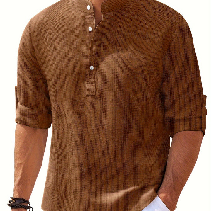 Winslow | Men's Stand-Collar Long Sleeve Shirt