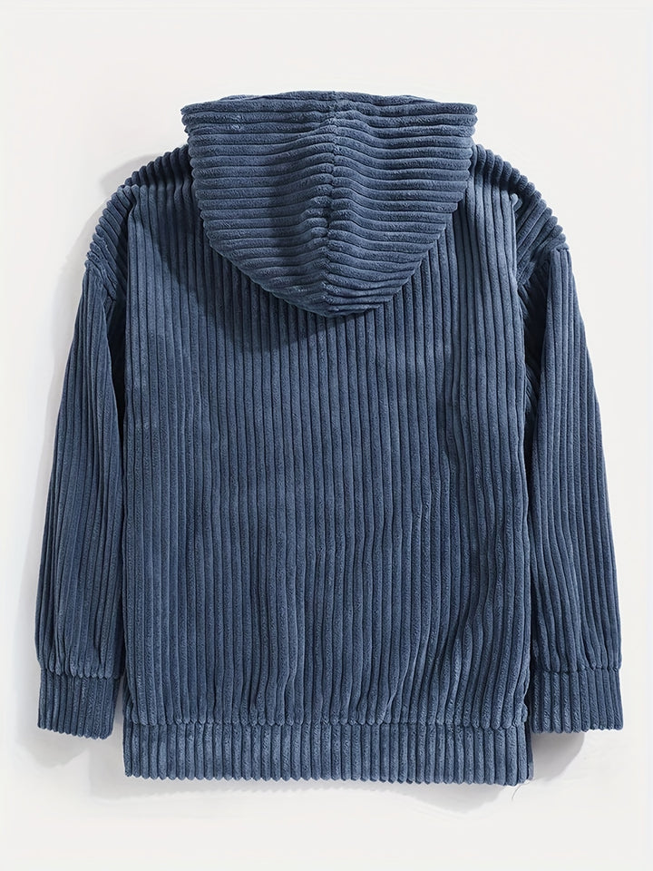 Callan | Relaxed Ribbed Hoodie
