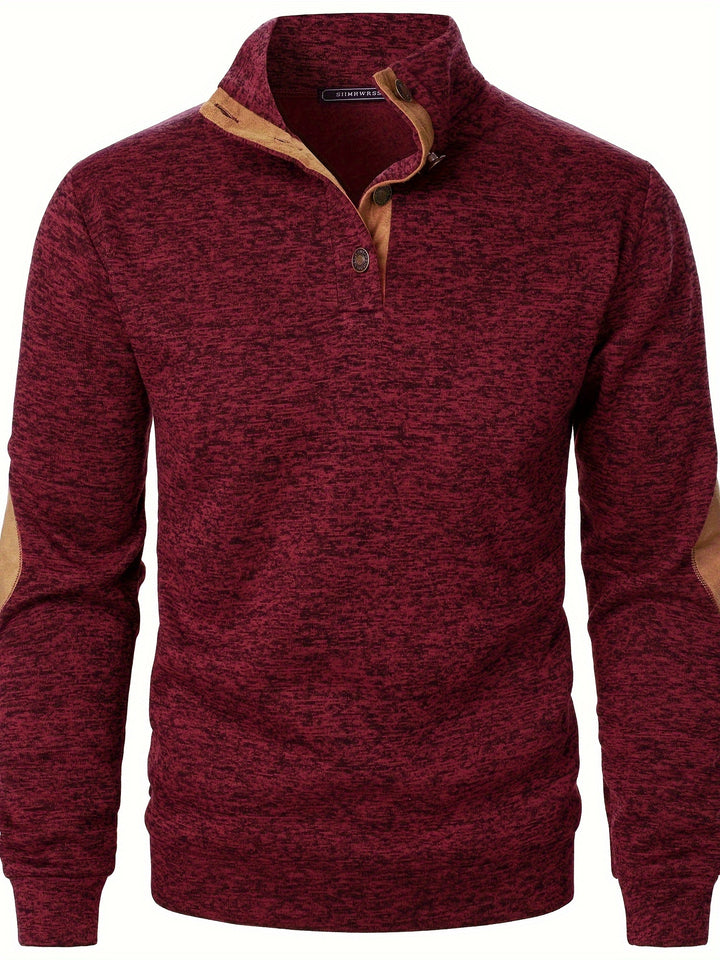 Gideon | Button-Placket Casual Sweatshirt
