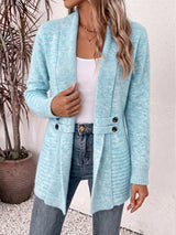 Daphne | Ribbed Button-Tab Cardigan