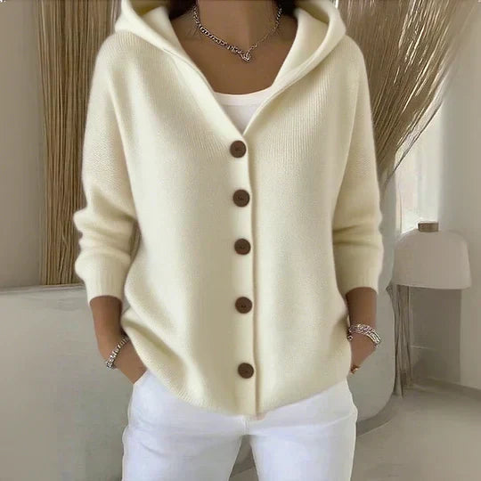 Kathryn | Relaxed Hooded Button-Front Cardigan
