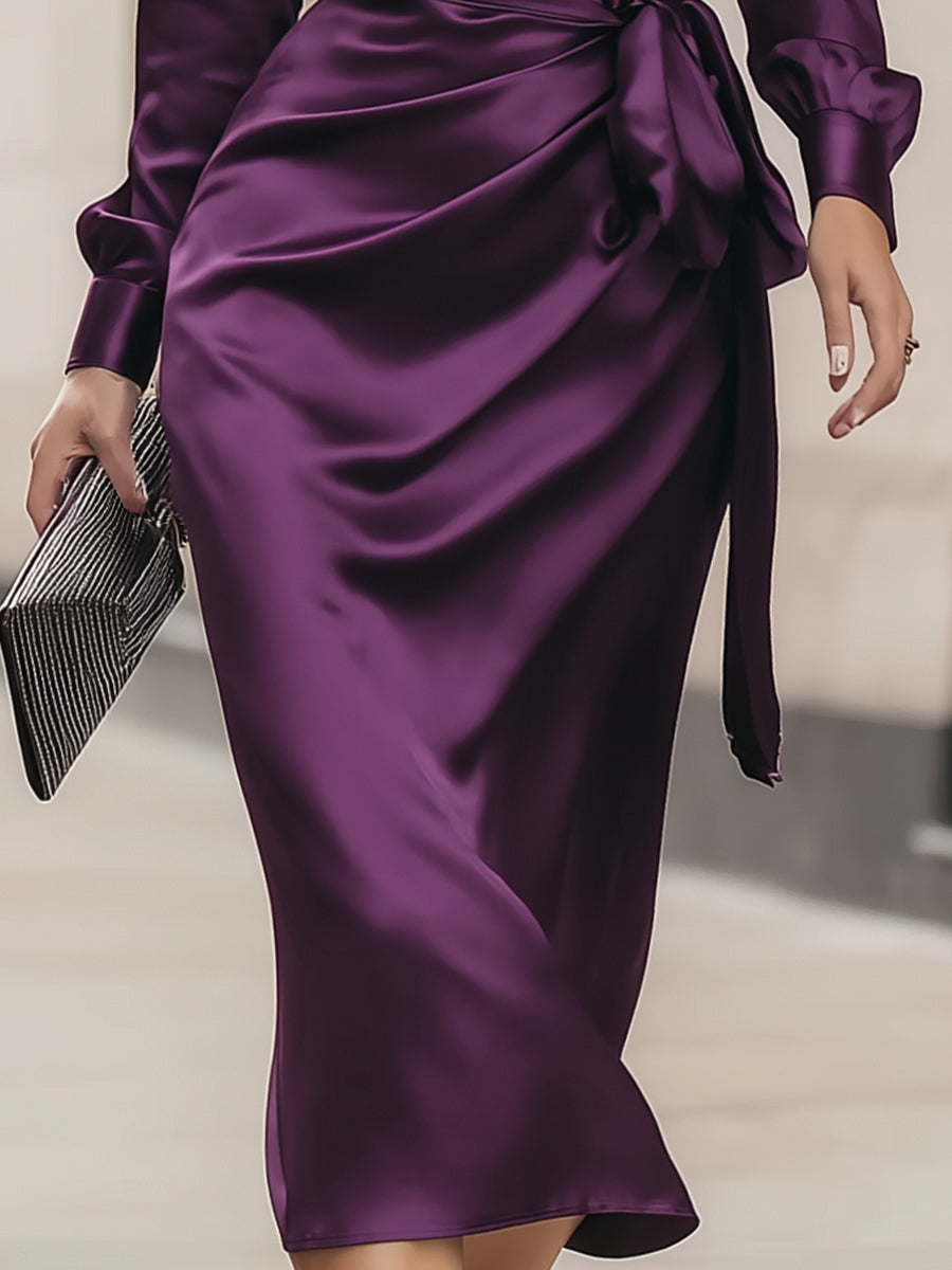 Laura | Elegant Wrap Midi Dress