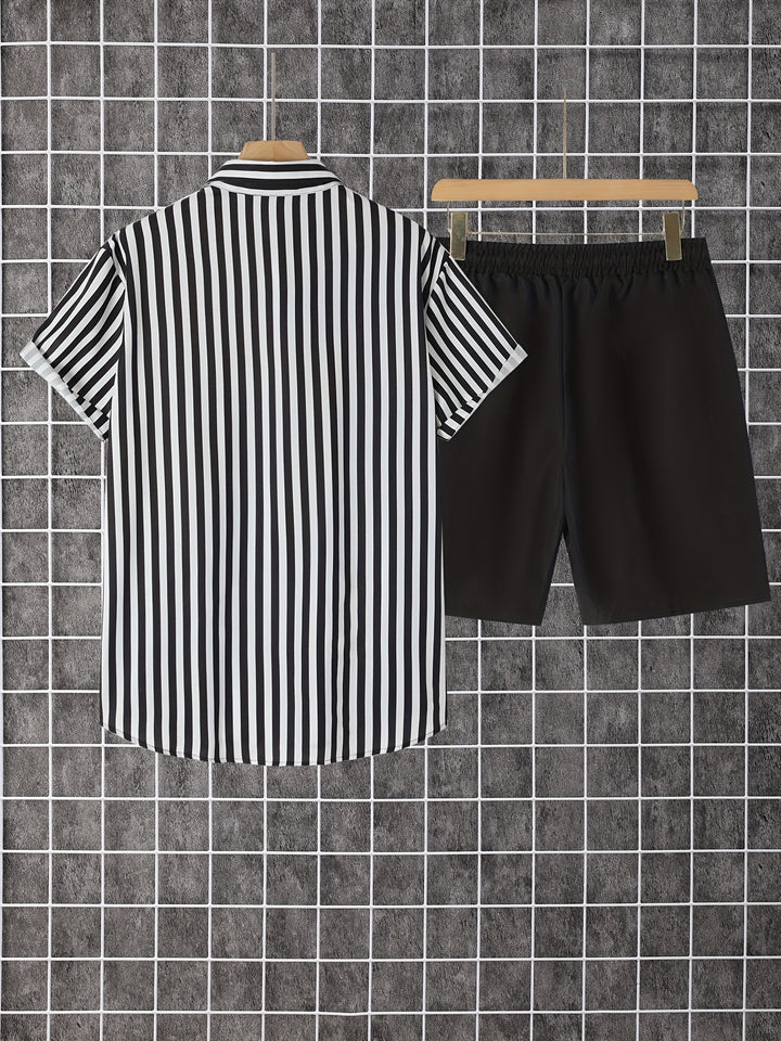 Cabot | Men's Print Short Sleeve Shirt & Shorts Set