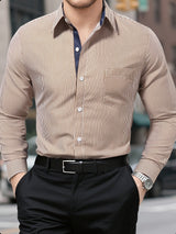 Emmett | Men's Casual Striped Long Sleeve Shirt