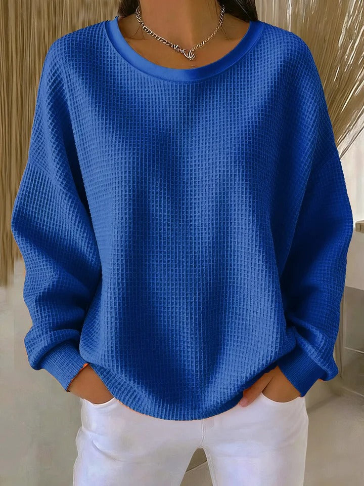 Trudy | Relaxed Waffle-Textured Sweater