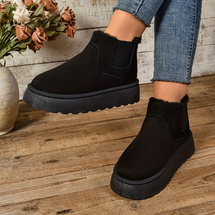 Priscilla | Cozy Platform Ankle Boots