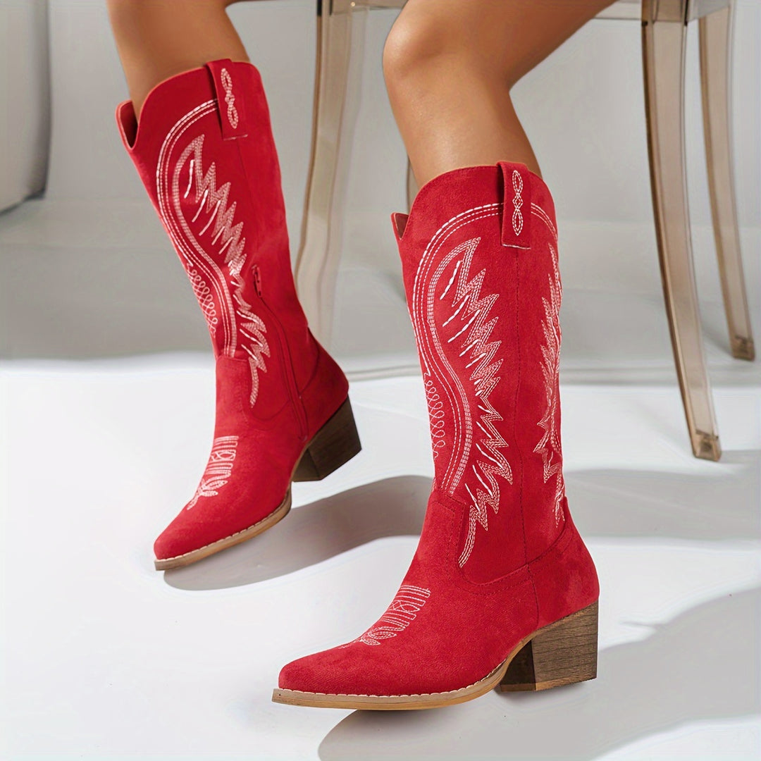 Josephine | Embroidered Western Boots