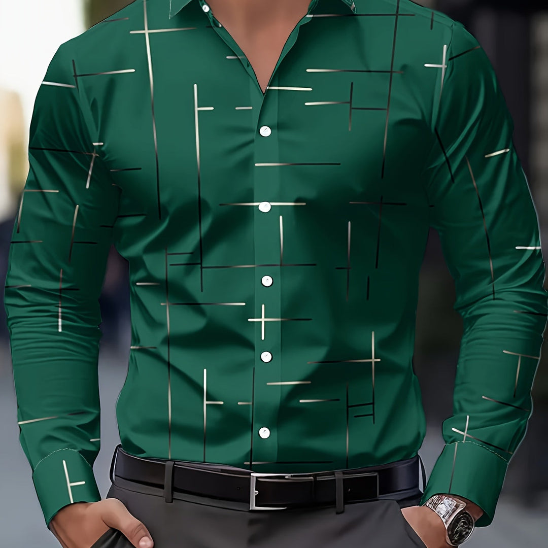 Franklin | Men's Geometric Print Long Sleeve Shirt