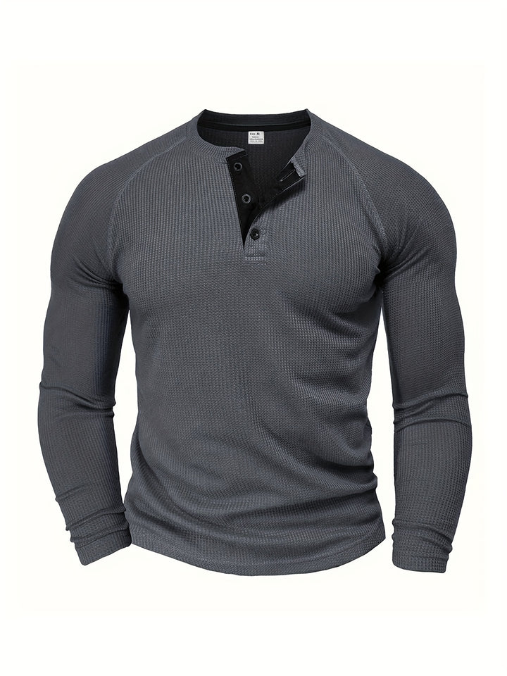 Rowan | Classic Waffle-Knit Henley