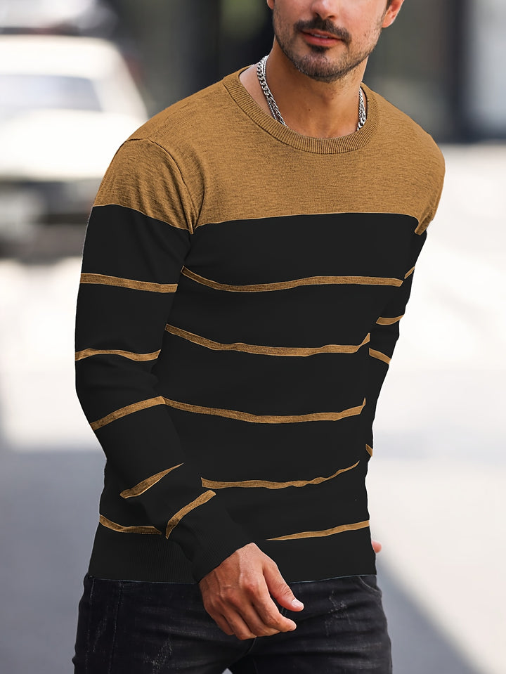 Harvey | Striped Crew Neck Sweater