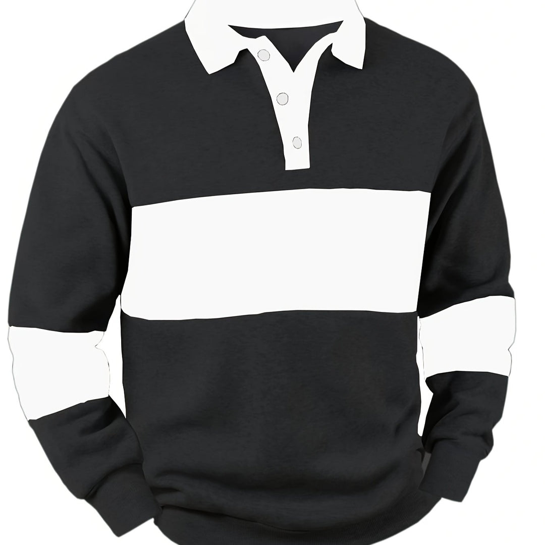 Miles | Colour-Block Rugby Shirt