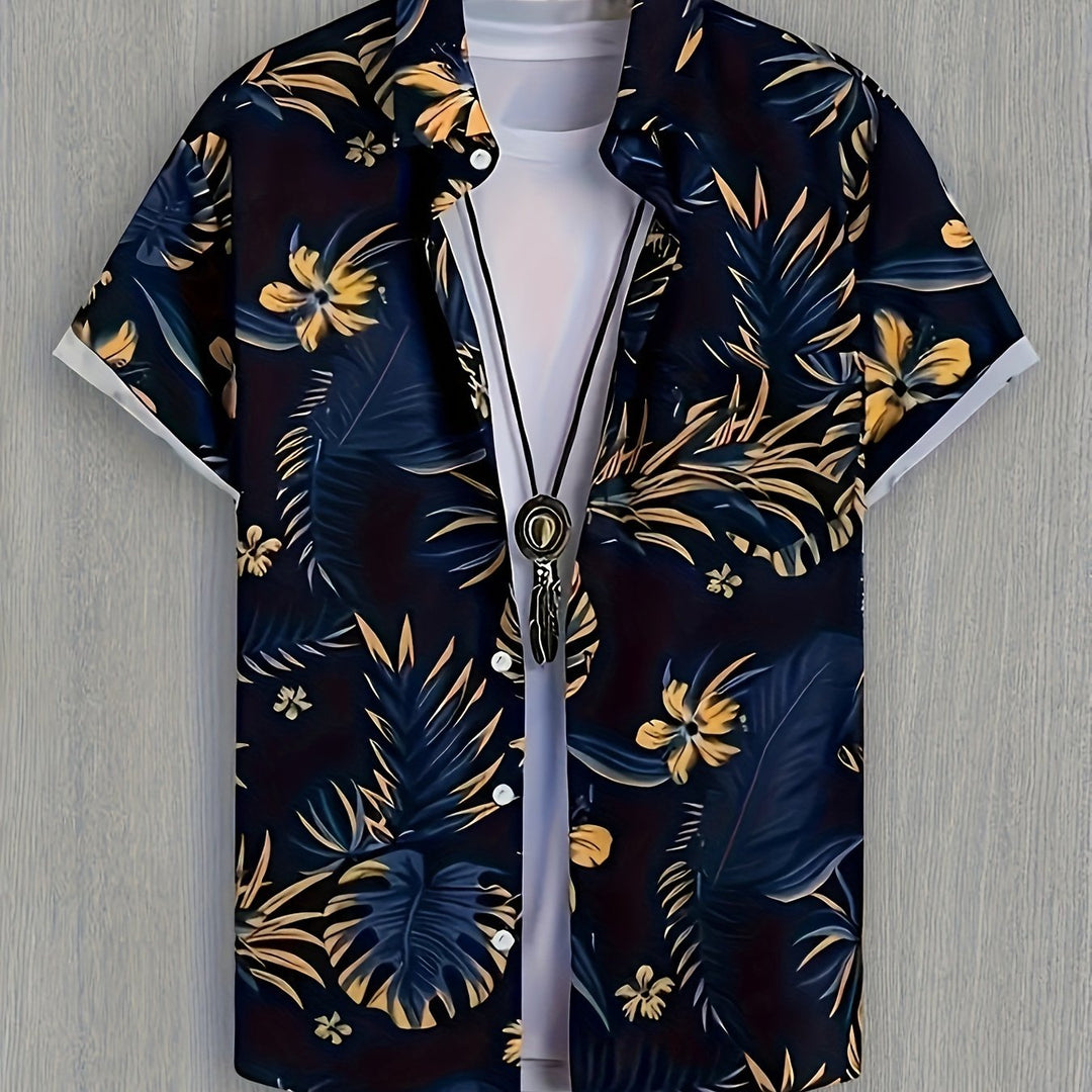 Kingston | Men's Tropical Print Short Sleeve Shirt