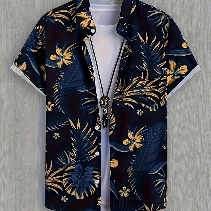 Kingston | Men's Tropical Print Short Sleeve Shirt