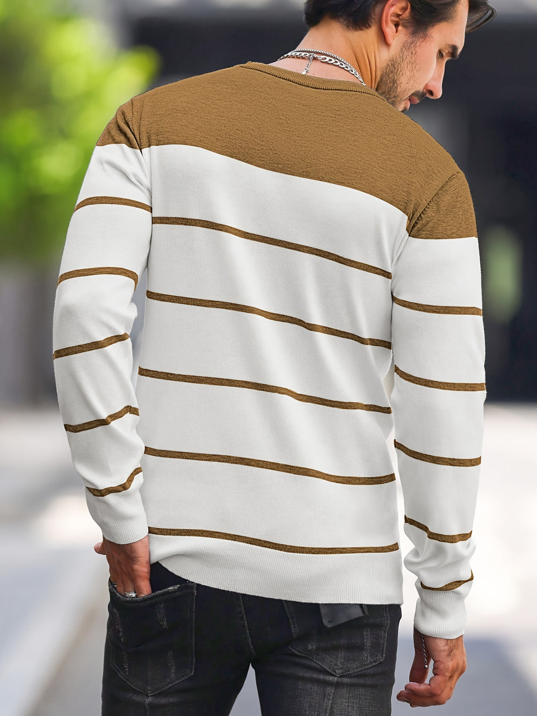 Harvey | Striped Crew Neck Sweater