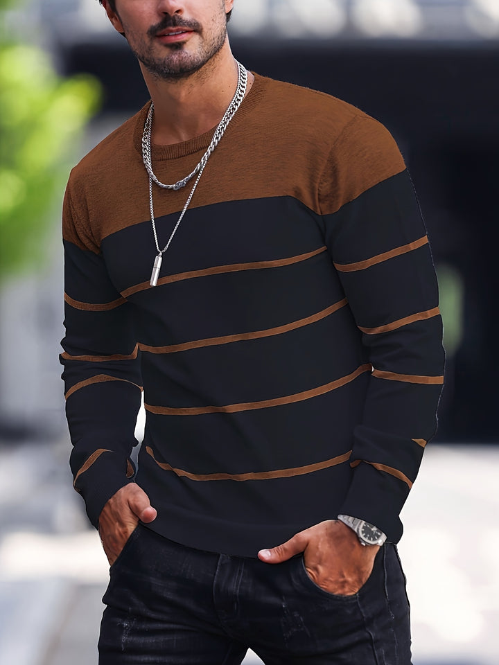 Harvey | Striped Crew Neck Sweater