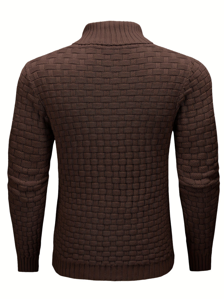 Cormac | Textured Shawl-Collar Sweater