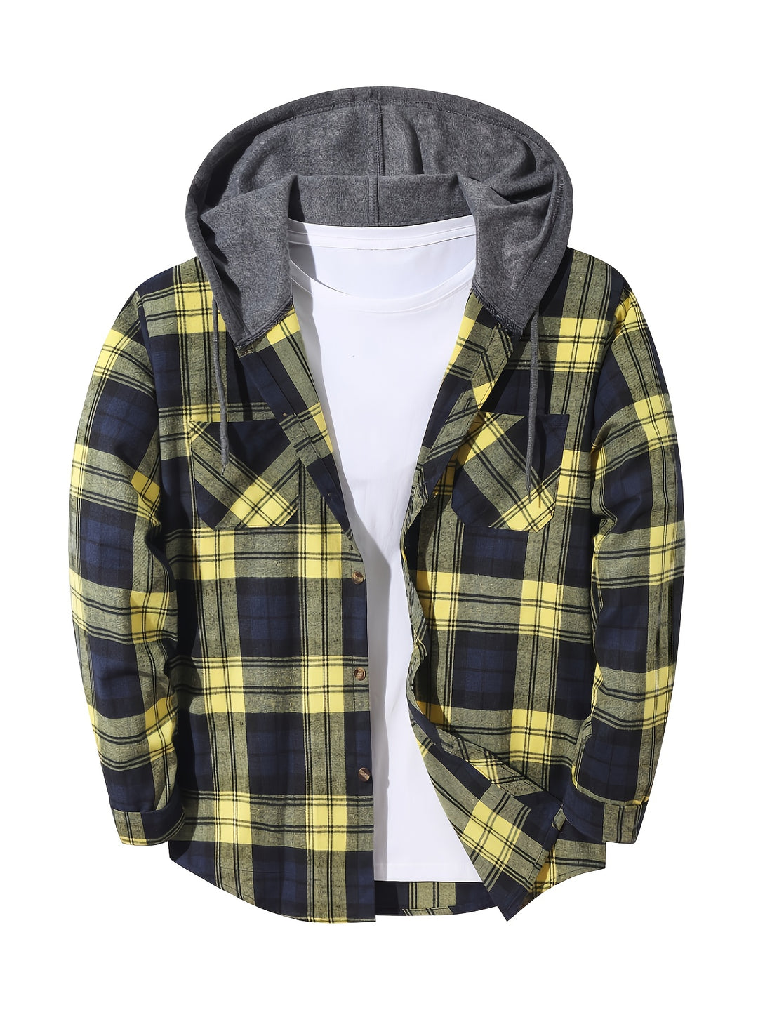 Foster | Rugged Plaid Hooded Shirt