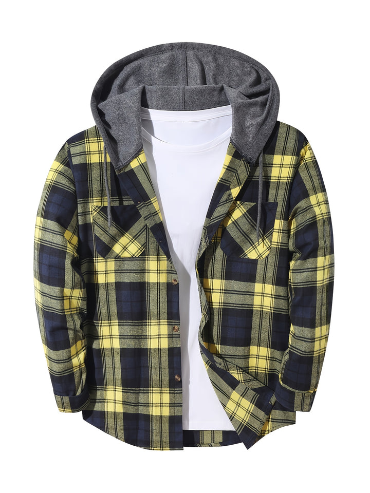 Foster | Rugged Plaid Hooded Shirt