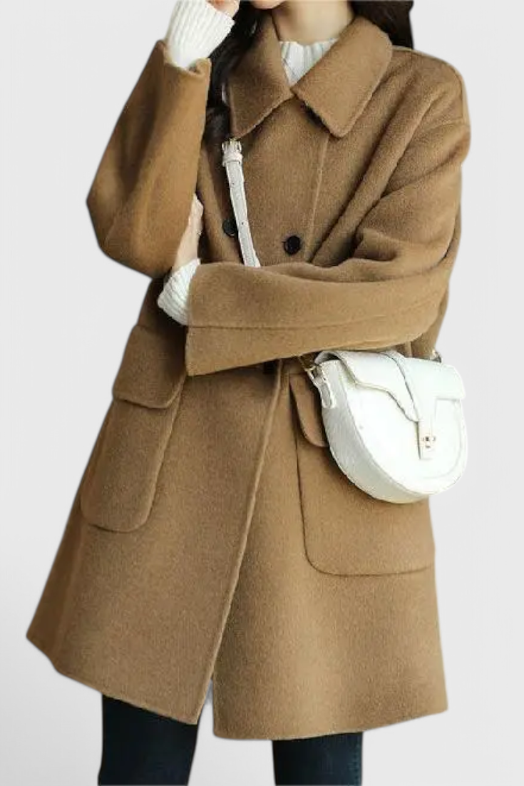 Lenora | Timeless Double-Breasted Overcoat