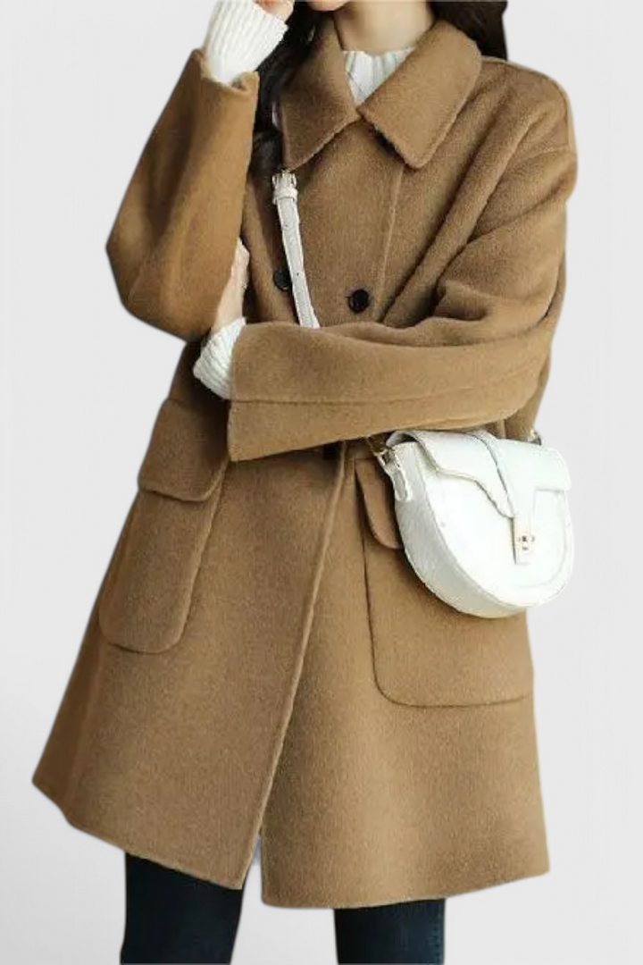 Lenora | Timeless Double-Breasted Overcoat