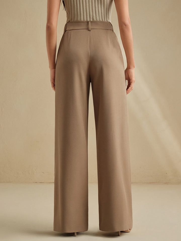 Claudia | Pleated Wide-Leg Trousers