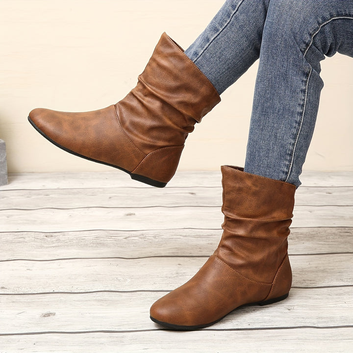 Briony | Slouchy Slip-On Boots