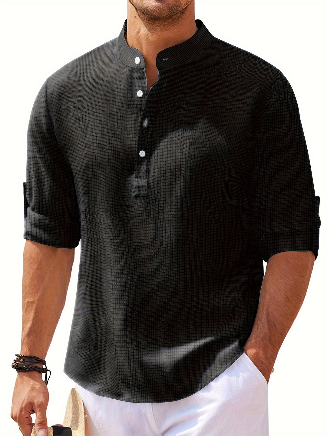 Winslow | Men's Stand-Collar Long Sleeve Shirt