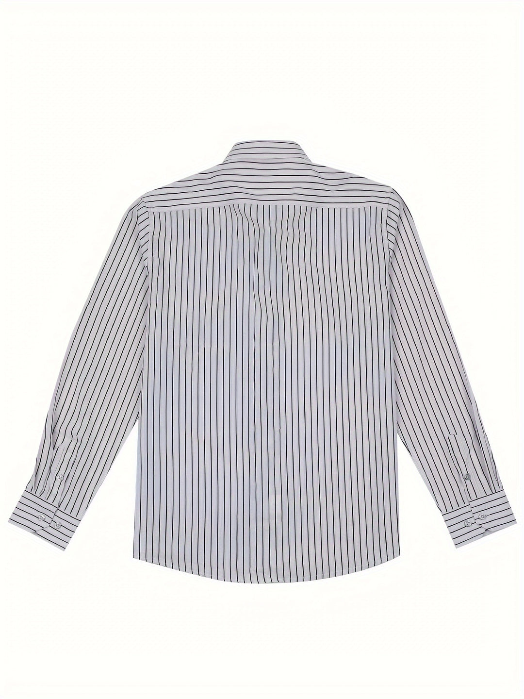 Stroud | Men's Slim Fit Bold Stripe Long Sleeve Dress Shirt