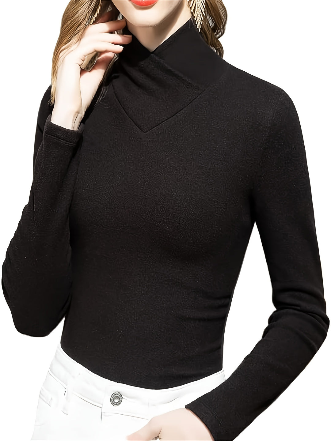 Beatrice | Refined V-Neck Top