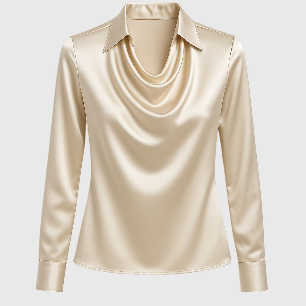 Vanessa | Draped-Neck Blouse