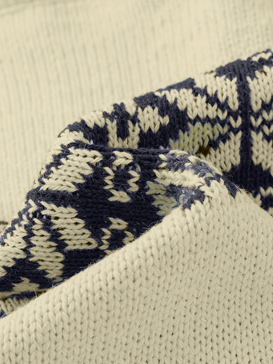 Gregory | Snowflake-Knit Zip Cardigan
