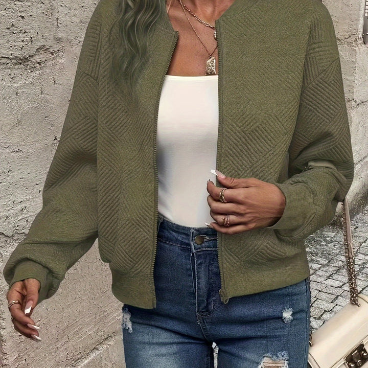 Charlotte | Textured Zip-Up Jacket