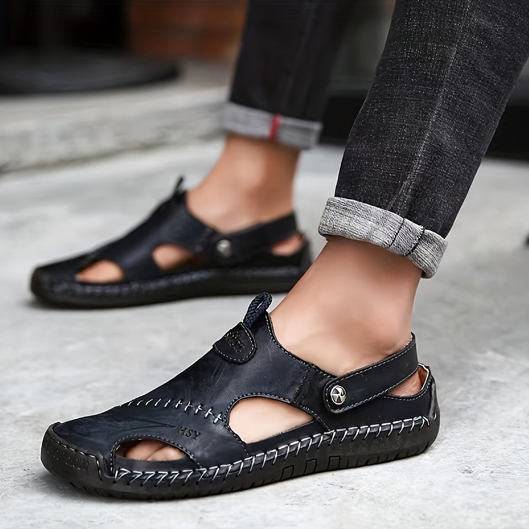 Ferran | Men's Hand-Stitched Closed-Toe Sandal