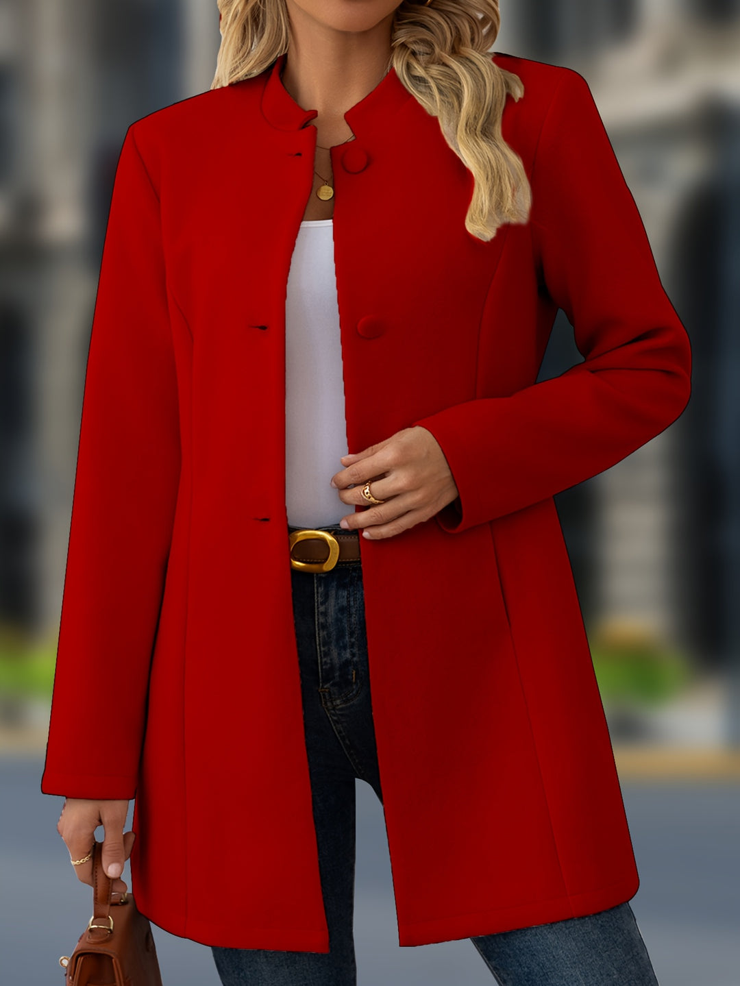 Brooke | Refined Stand-Collar Coat